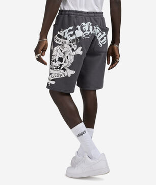Skull Fleece Shorts