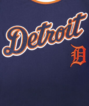 Big Boys' Detroit Tigers Retro Classic Striped Rib Tee