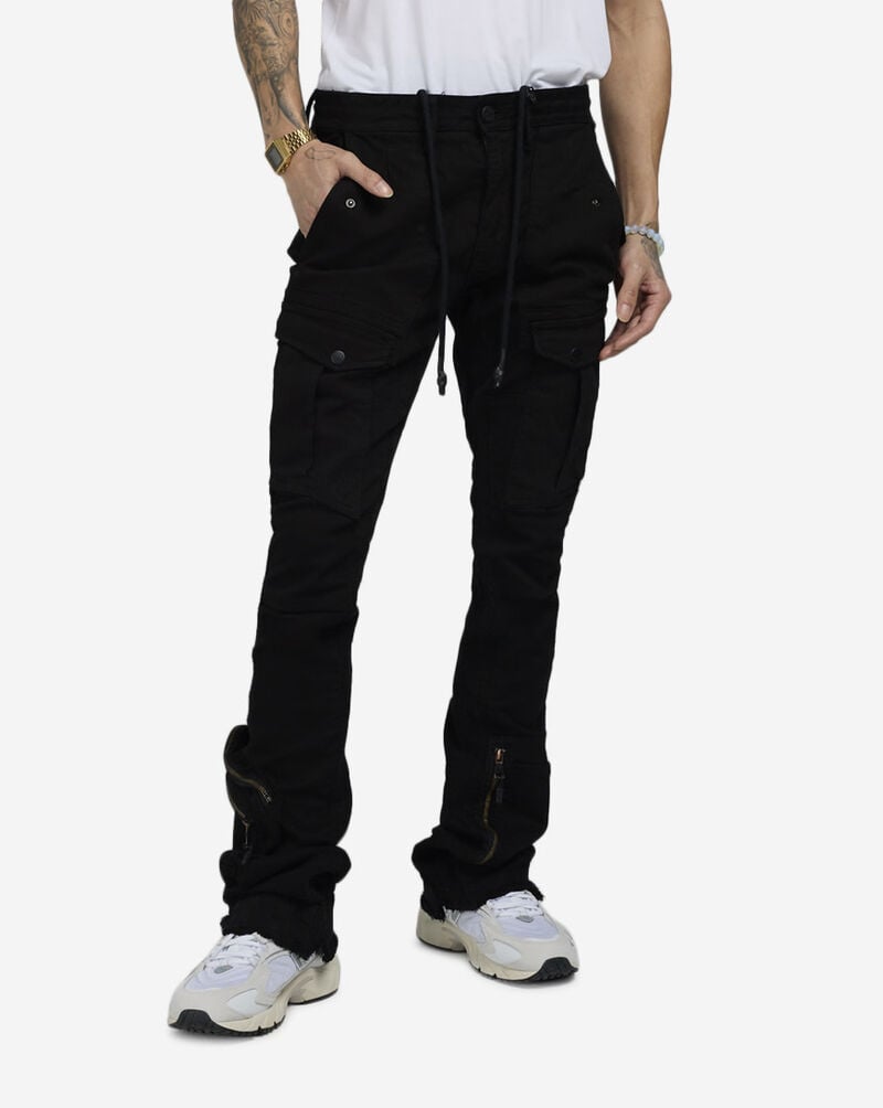 Jordan Craig Stacked Herringbone Twill Cargo Pant JTF320-BLK Black 1