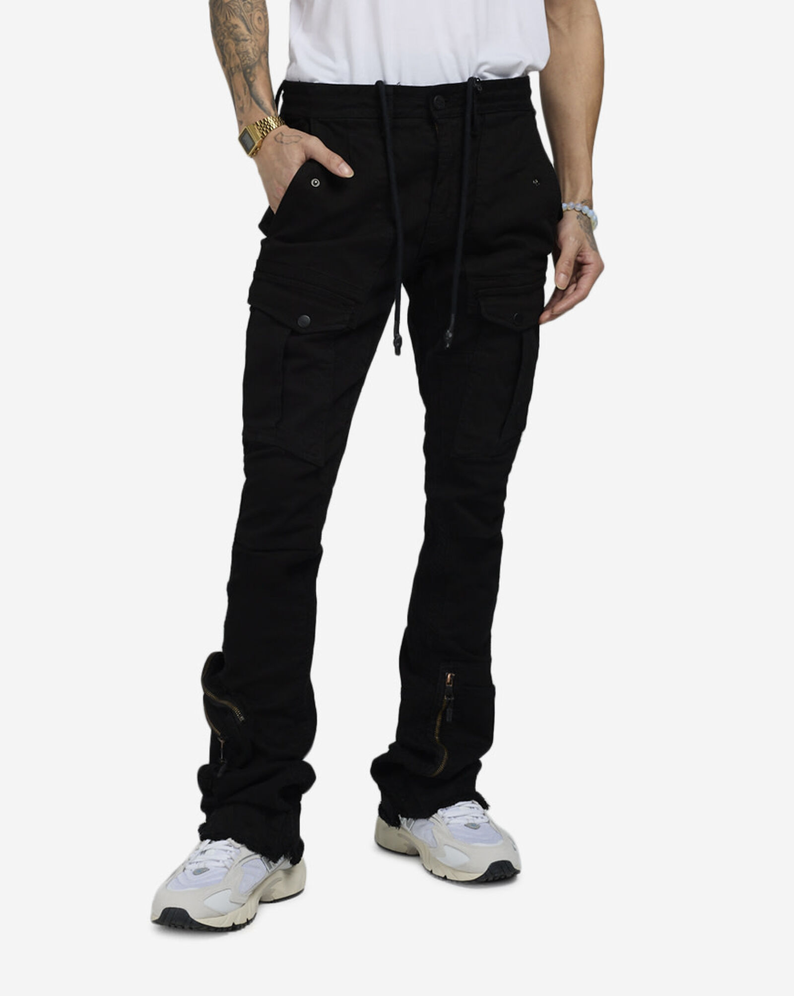 Shop Jordan Craig Stacked Herringbone Twill Cargo Pant Jtf320 Blk Black