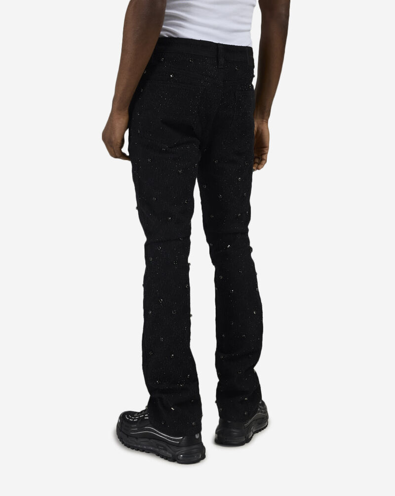 Decibel Embellished Stacked Jeans DECWB497-BLK Black 2