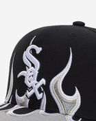 Mitchell  Ness Chicago White Sox Pro Crown Flames Snapback Hat HP14500-CWSBLCK Black 2