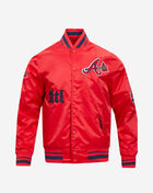 Atlanta Braves Old English Rib Satin Jacket