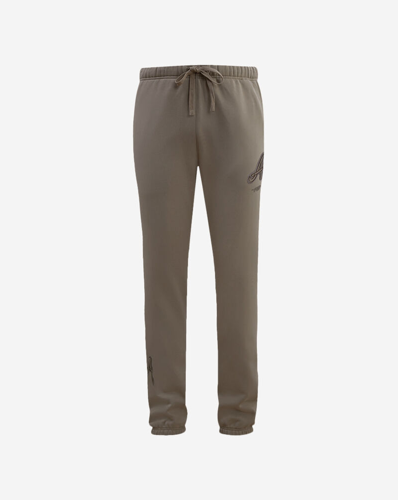 PRO STANDARD Atlanta Braves Neutral Fleece Sweatpant LAB436997-DKT Brown 1