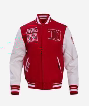 Detroit Red Wings Retro Classic Rib Wool Varsity Jacket