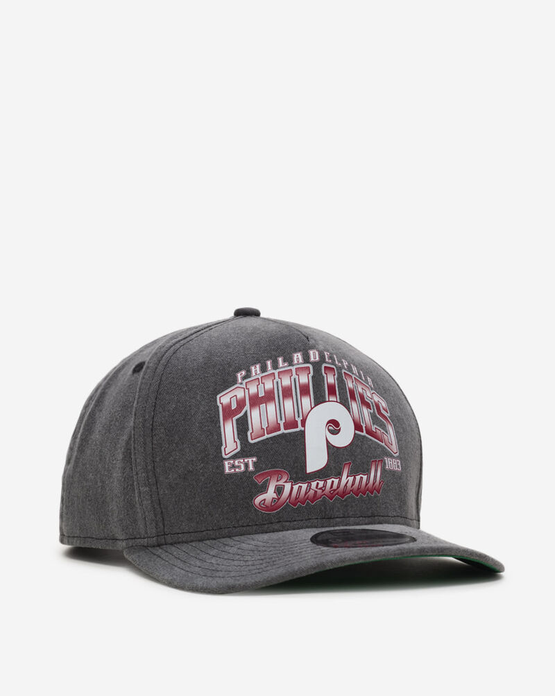 New Era 9Fifty Philadelphia Phillies Washed A-Frame Snapback Hat 60624477 Grey 1