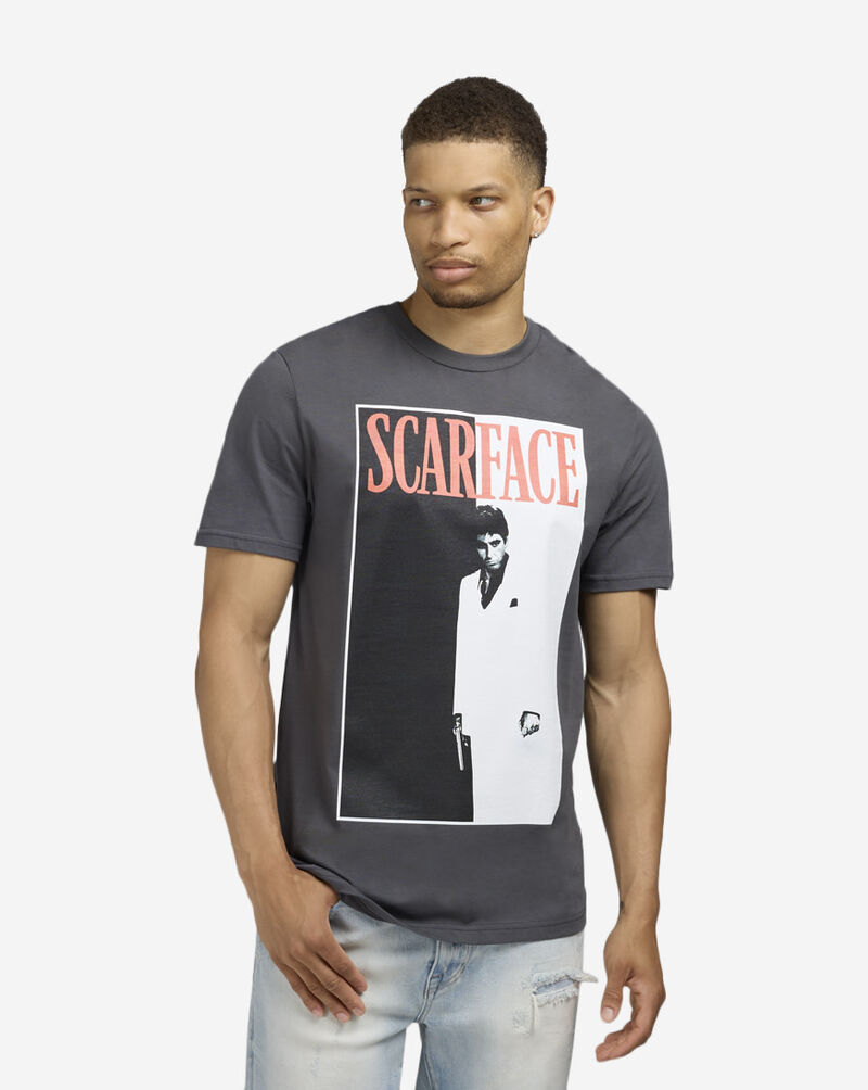 Mister Tee Scarface Original Movie Cover Tee MCUS197-US-02457 Grey 1
