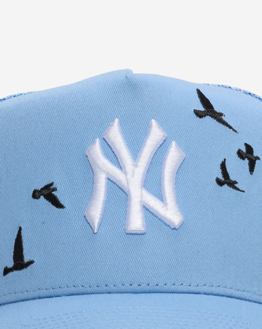 Shop Mitchell Ness New York Yankees Trucker Clouds Adjustable Hat