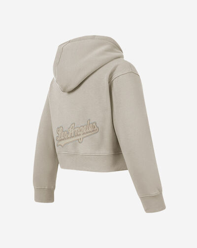 Big Girls' Los Angeles Dodgers Neutral Fleece Pull Over Hoodie