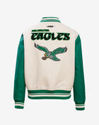 PRO STANDARD Philadelphia Eagles Retro Classic Rib Wool Varsity Jacket FPEH44149-EKG cream 3