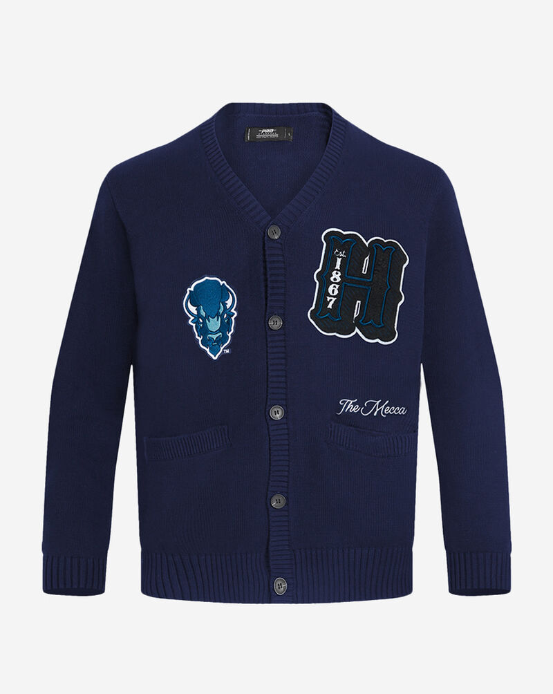 PRO STANDARD Howard University Vintage Varsity Cardigan CHW571825-MDN Blue 1