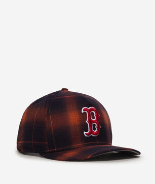 9Fifty Boston Red Sox A-Frame Plaid Snapback Hat