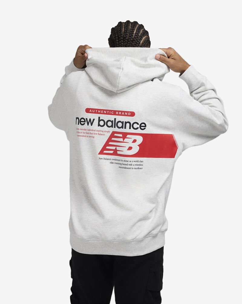 New Balance Athletics Relaxed Player Hoodie MT43561-AHH Grey 2