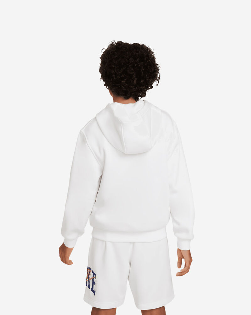 Nike Grade School NSW Club+ Connect Pullover Hoodie FZ1403-100 White 2