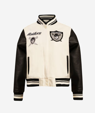 Oakland Raiders Retro Classic Rib Wool Varsity Jacket