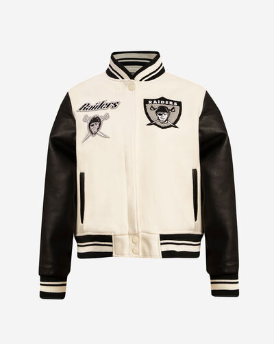 Oakland Raiders Retro Classic Rib Wool Varsity Jacket