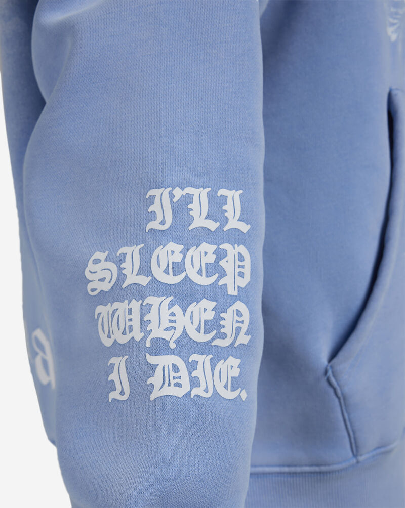 Hasta Muerte Muerte Cross Full Zip Hoodie HMCROSSHOOD-BLUE Blue 3