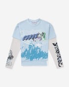 Smoke Rise Kids' Graffiti Long Sleeve Tee BKT26S448SNZ-SKYWAY Blue 1