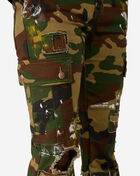 American Bazi Distressed Splatter Camo Pants  RJH-10891 Camo 4