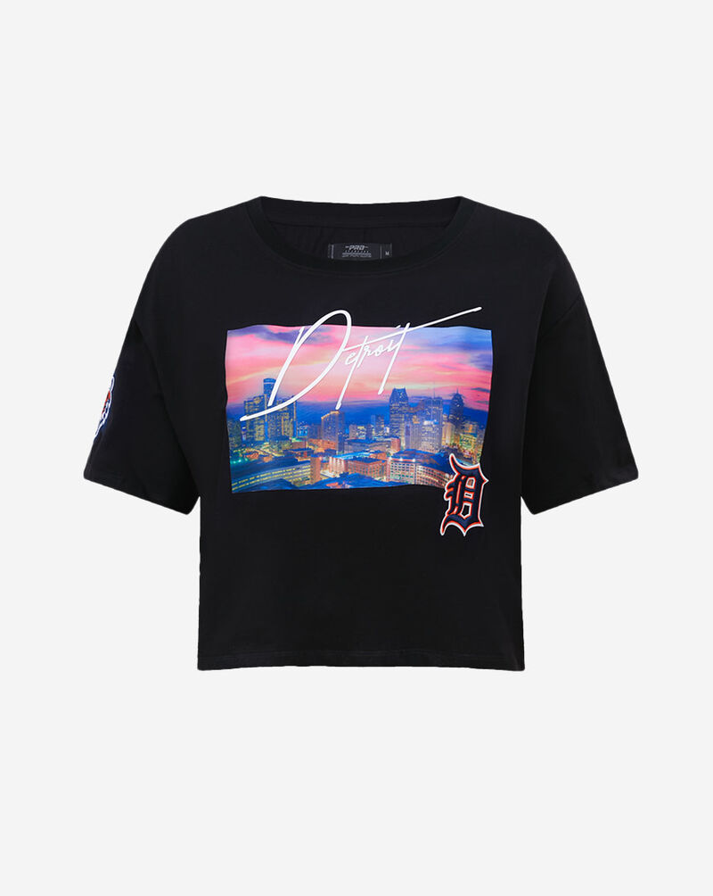 PRO STANDARD Detroit Tigers Cityscape Boxy Tee LDTA35794-BLK  1