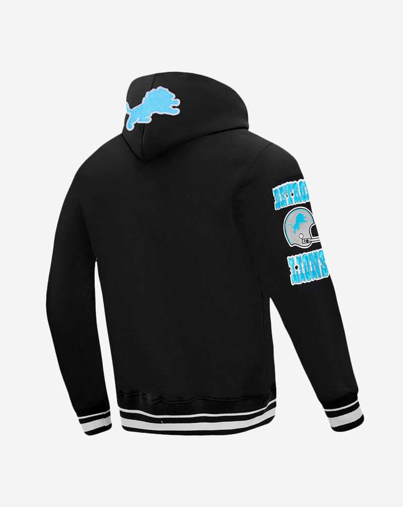 PRO STANDARD Detroit Lions Retro Classic Fleece Pull Over Hoodie FDL543446-BLK Black 3