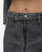 American Bazi Horse Shoe Stitching Denim Skirt RSK-9880 Black 3