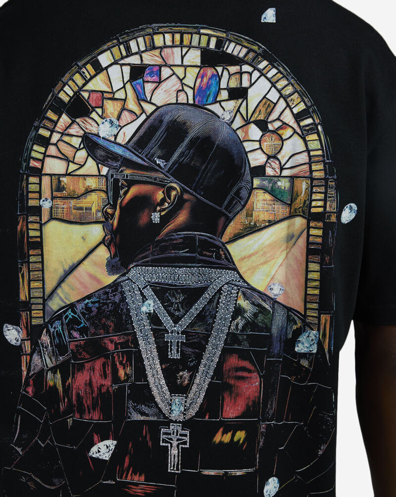 Upscale DTG Stained Glass Saint Tee MTUS529-00007 Black 3
