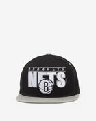 Mitchell & Ness Brooklyn Nets Billboard Classic Snapback Hat 6HSSDX19016-BNEBKGY Black 2