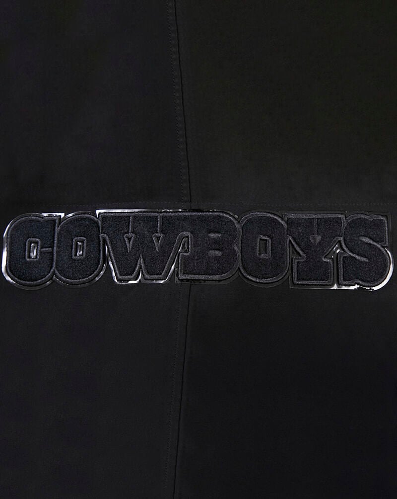 PRO STANDARD Dallas Cowboys Triple Black Full-Zip Hoodie FDC5410309-BLK Black 4