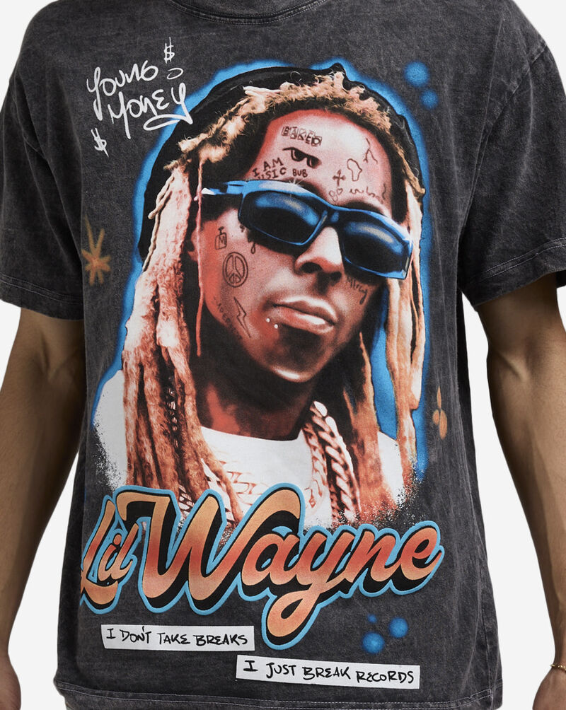 Reason Lil Wayne No Breaks Tee RSP-427-CHAR Grey 3