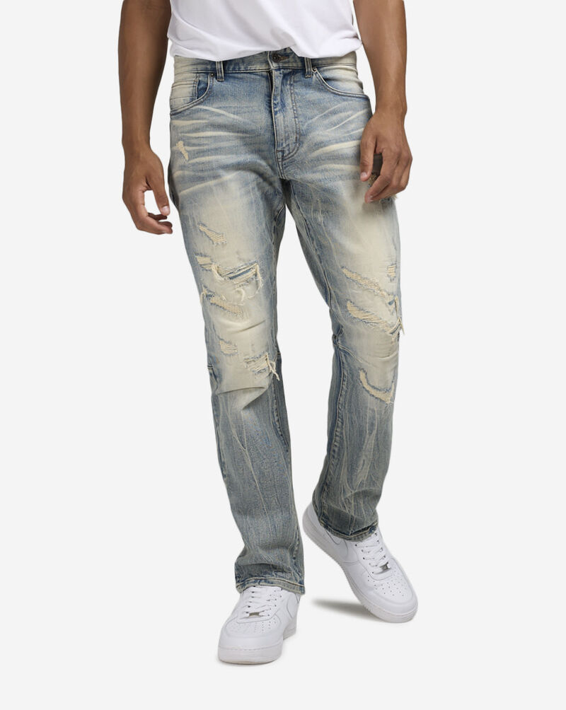 Decibel Vintage Washed Straight Jeans JP24502SNZ-BLU Blue 1