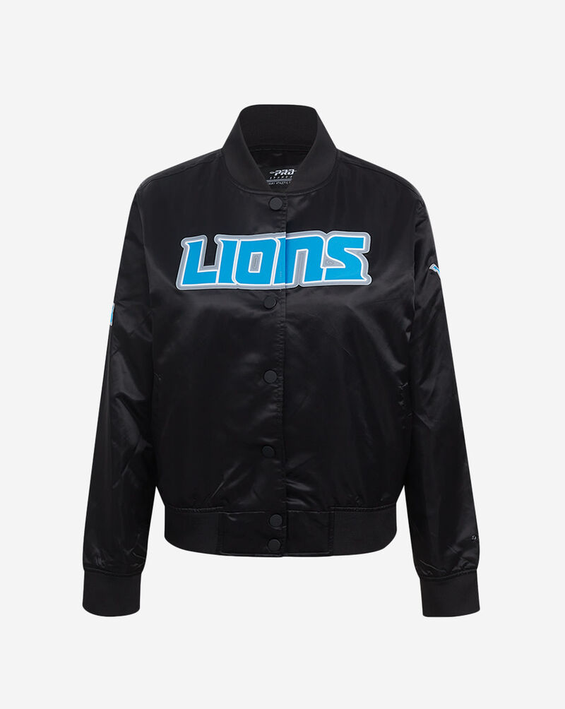 PRO STANDARD Detroit Lions Satin Jacket FDLU45030-BLK Black 1