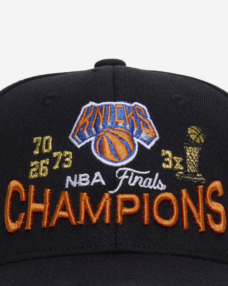 Mitchell  Ness New York Knicks Champions Trophy Stretch Snapback Hat HC22295-NYKBLCK Black 2