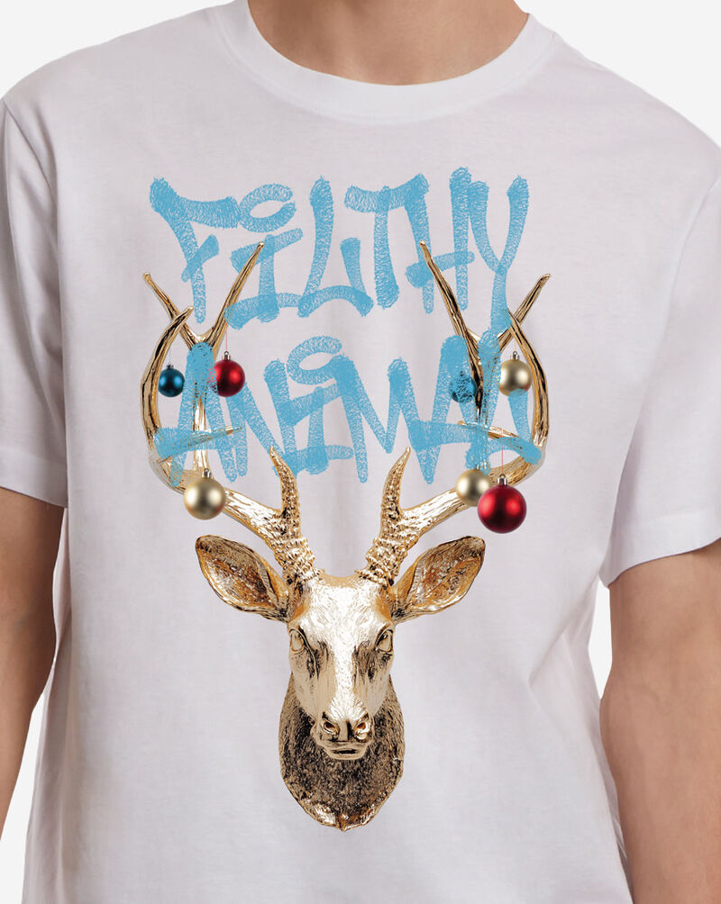 Mister Tee Filthy Animal Reindeer Tee MTUS553-US-00220 White 3