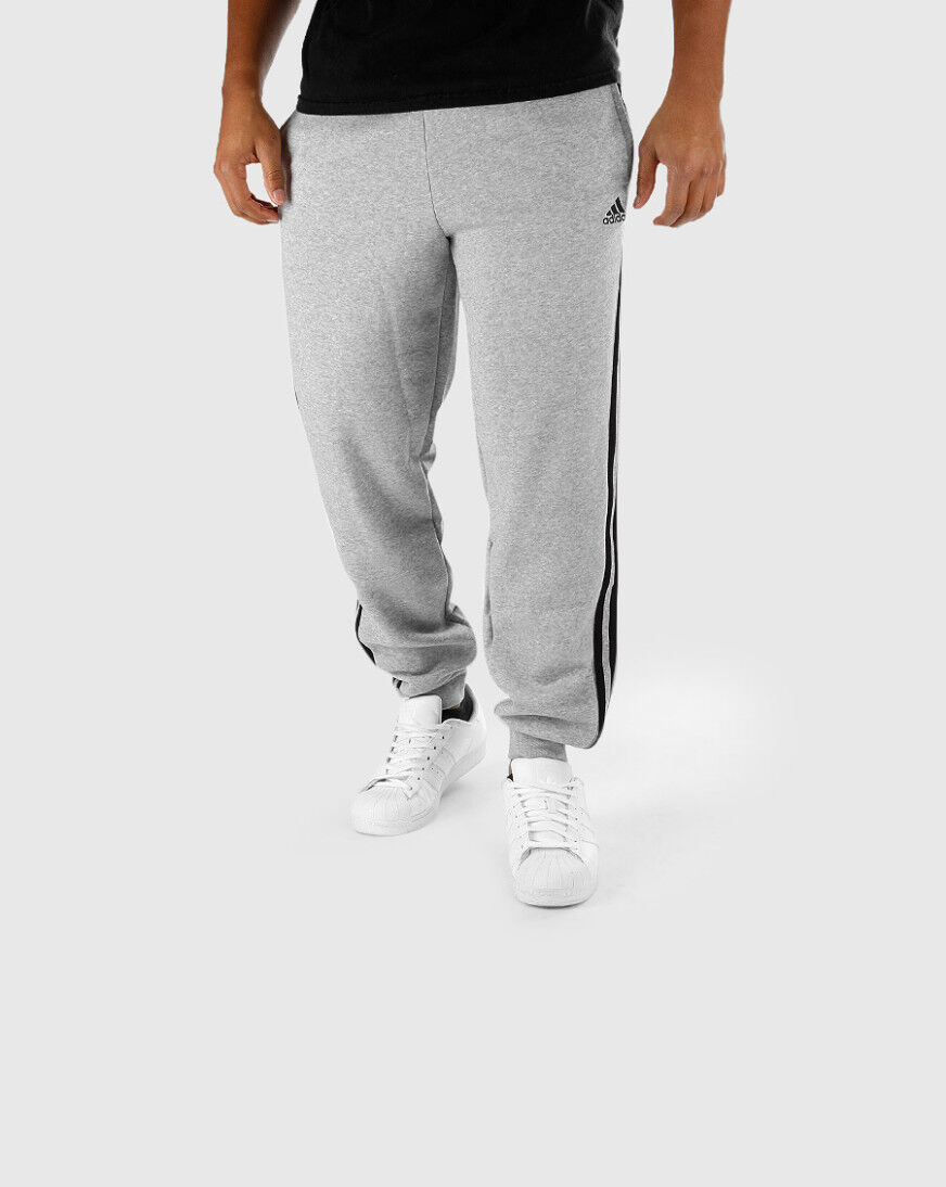 adidas 3 stripe fleece pants men's
