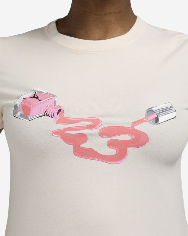 Jordan Nail Polish 23 Graphic Tee HJ0142-838 Pink 3