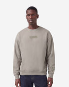 PRO STANDARD Detroit Lions Wingspam Drop Shoulder Crewneck FDL5410526-TAU Beige 1