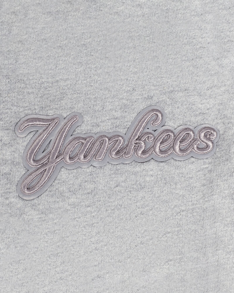 PRO STANDARD New York Yankees Neutral Drop Shoulder Fleece Pull Over Hoodie  LNY536852-DHG Grey 4