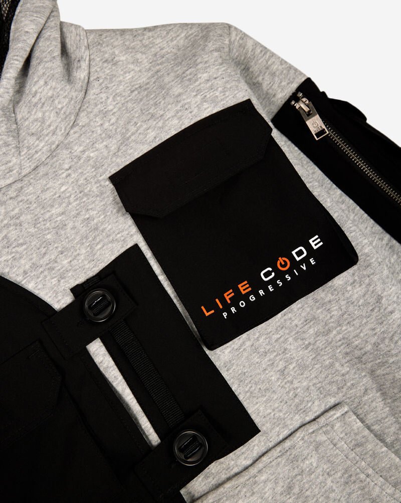 Shop Copper Rivet PreSchool Nylon Pocket Fleece Pullover Hoodie 23J35K