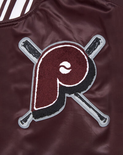 Philadelphia Phillies Retro Mash Up Rib Satin Jacket