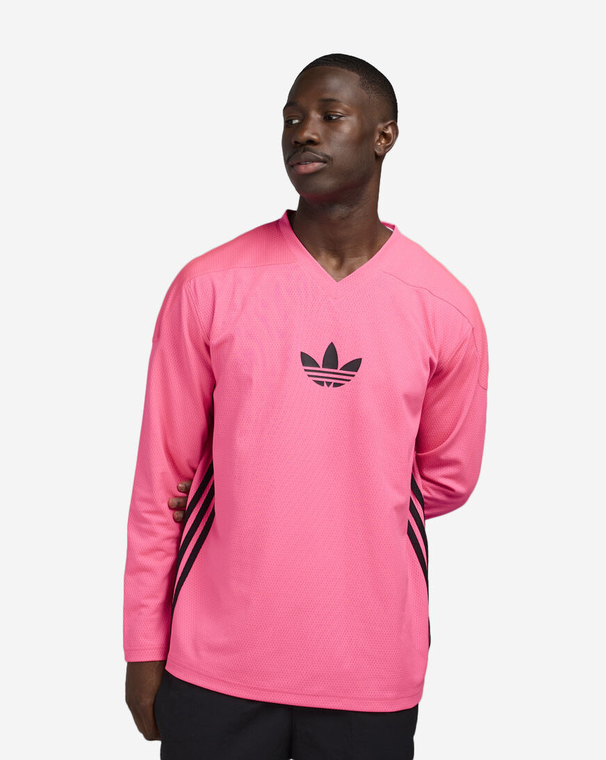 Shop adidas Originals Adicolor Mesh Long Sleeve JY1309 pink