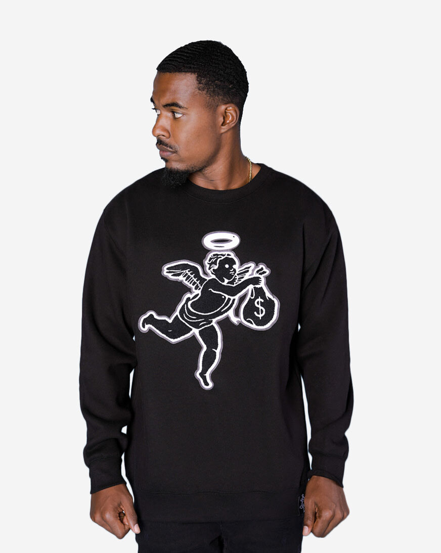 Shop Hasta Muerte Angel Classic Chenille Patch Crewneck HT