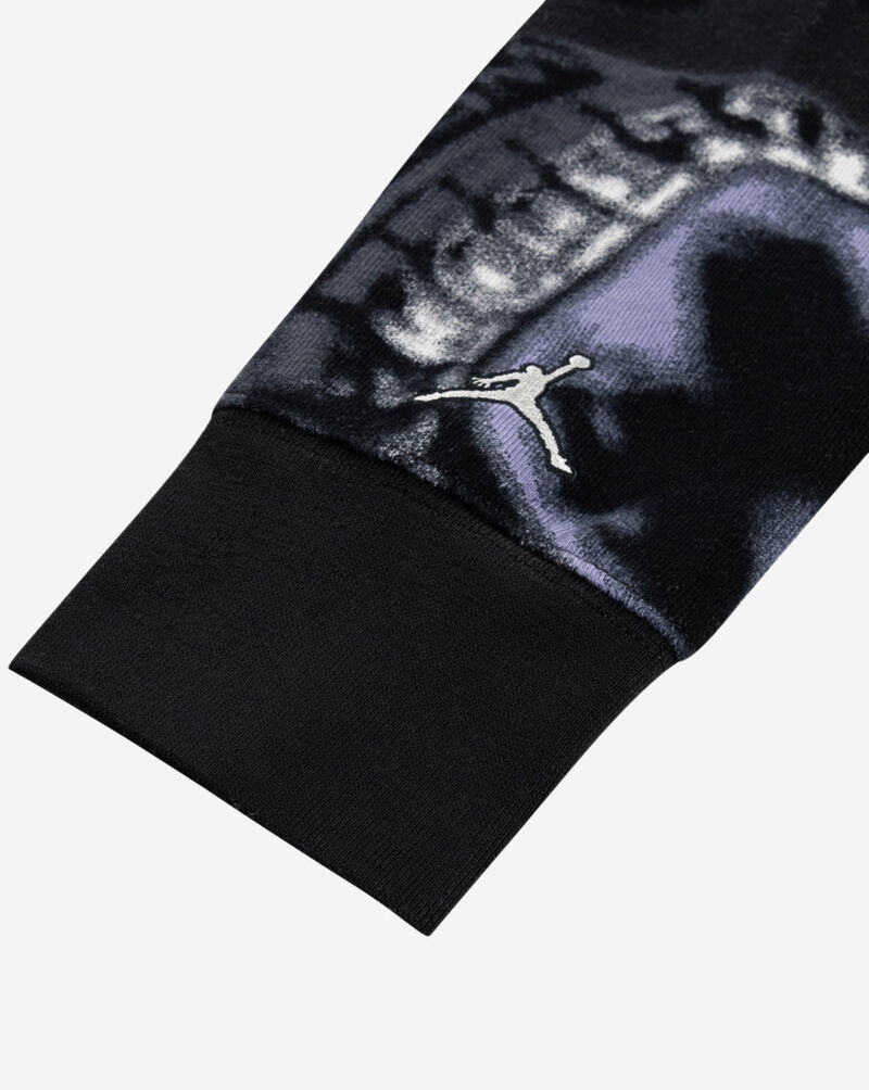 Jordan Big Kids' MJ MVP Fleece AOP Pull Over Hoodie 95D604-G0T Black 4