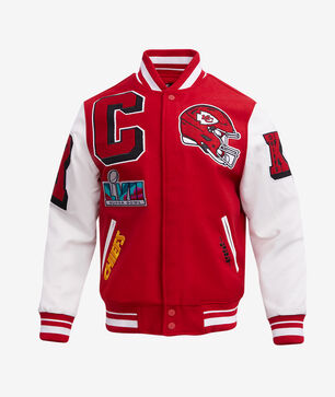 Kansas City Chiefs Mash Up Rib Wool Varsity Jacket