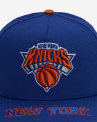 New Era 9Fifty New York Knicks Visor Scripts A-Frame Snapback Hat 60974191 Blue 2