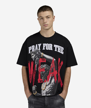 Pray For The Weak Cropped Tee