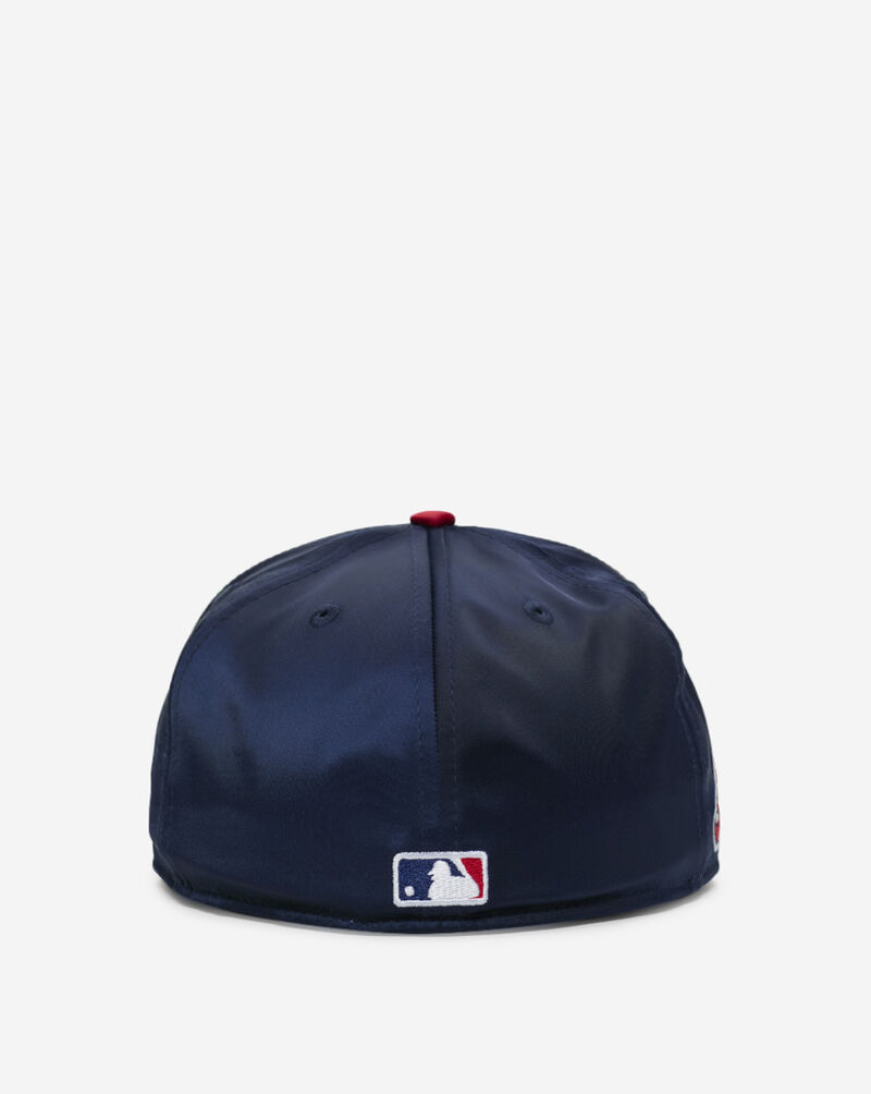 New Era 59Fifty Atlanta Braves Satin Fitted Hat 60623199 Blue 3