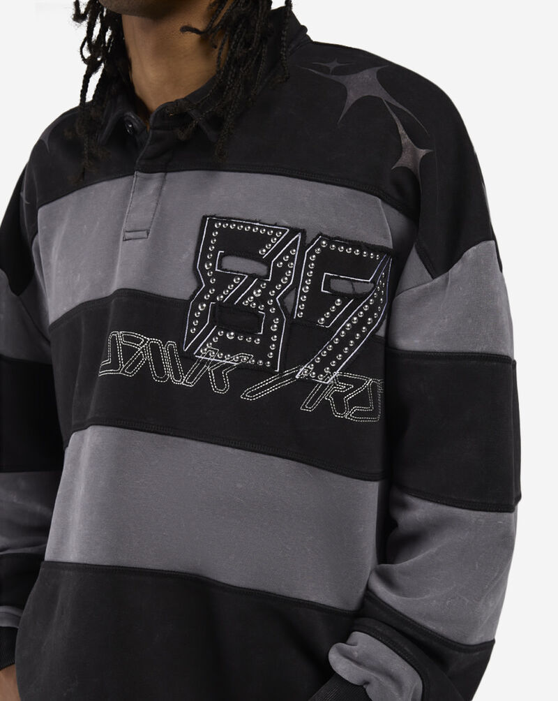 Smoke Rise Super Sonic Rugby T-Shirt FO26S447SN-BLK Black 3