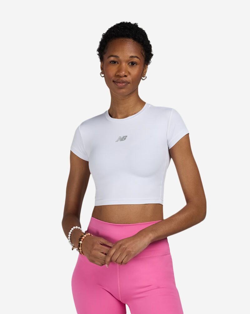 New Balance Harmony Fitted Performance Tee WT61O2GJ-WT White 1