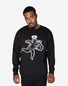 Hasta Muerte Angel Classic Chenille Patch Crewneck HT-HM36446292 Black 3